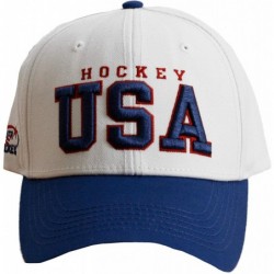 Baseball Caps USA 90's Snapback White - C818ZG78Q5G $44.63