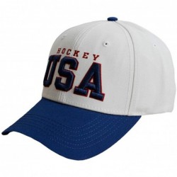 Baseball Caps USA 90's Snapback White - C818ZG78Q5G $32.14