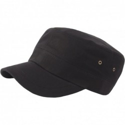 Baseball Caps A171 Unisex Pre-Curved Irish Basic Golf Daily Club Army Cap Cadet Military Hat - Black - CA183R9R53R $45.31