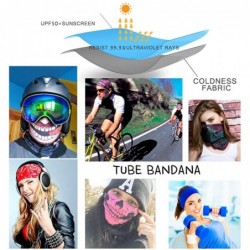 Balaclavas Women/Men Scarf Outdoor Headwear Bandana Sports Tube UV Face Mask for Workout Yoga Running - Black Flag1 - CV1986O...