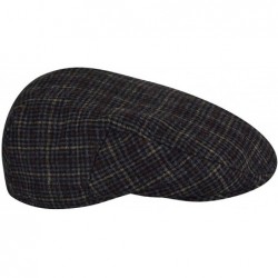 Newsboy Caps Men Wool Blend British Ivy Cap - Basalt Plaid - CI12N2E459S $72.14