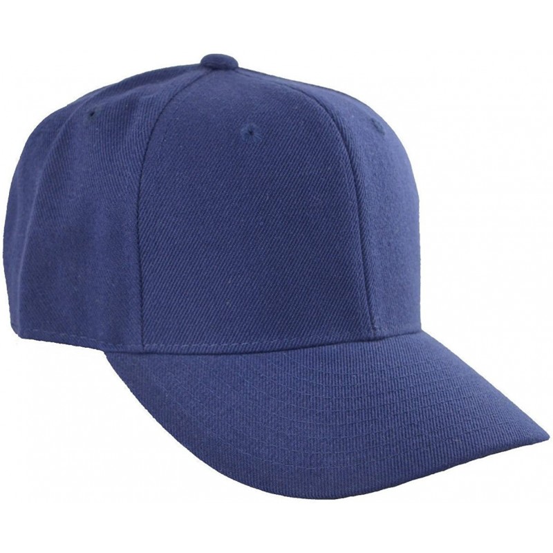 Baseball Caps Fitted Baseball Cap 7 3/8 - Navy Blue - CF11U063V2P $24.47