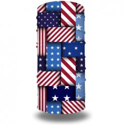 Balaclavas Stars and Stripes USA Flag Bandana Neck Gaiter Balaclavas Scarf Headband - National Flag - CW197X54WHN $25.73