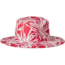 Sun Hats Women's Novelty Print Packable Bucket Sun Hat - Fuchsia/White - CJ126AOR7SD $52.30