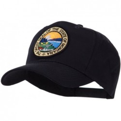 Baseball Caps US Western State Seal Embroidered Patch Cap - Montana - CO11FIUDCT5 $24.45