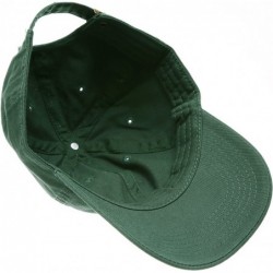 Baseball Caps Plain Stonewashed Cotton Adjustable Hat Low Profile Baseball Cap. - Dark Green - C012OC1E95G $18.91