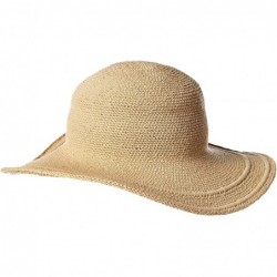 Sun Hats Women's Cotton Crochet 4 Inch Brim Floppy Hat - Tan - CW1171D9Y1H $49.09