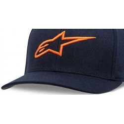 Baseball Caps Men's Logo Flexfit Hat Curved Bill Structured Crown - Ageless Curve Hat Navy/Orange - CC18HEOYL74 $78.89