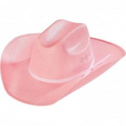 Skullies & Beanies Toddler Canvas Western Hat - Pink - CV11HZZTHHR $63.33