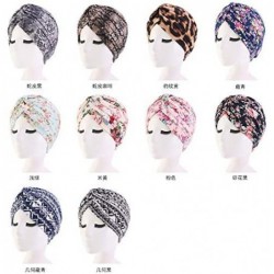 Skullies & Beanies Women's Cotton Turban Head Wrap Cancer Chemo Beanies Cap Headwear Cap Bonnet Hair Loss Hat - Black Flower ...