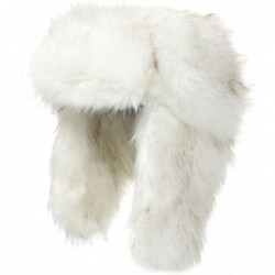 Bomber Hats Women's Faux Fur Ushanka Hat Adjustable Winter Trapper Russian Soviet Hat for Men Skiing - White - C518X2A76IH $6...