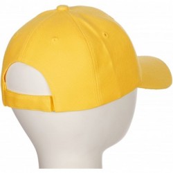 Baseball Caps Classic Baseball Hat Custom A to Z Initial Team Letter- Yellow Cap White Black - Letter C - CC18IDUN8GA $23.69