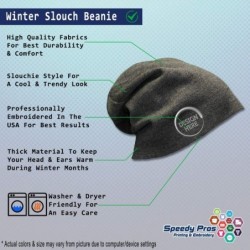 Skullies & Beanies Custom Slouchy Beanie Pipe Wrench Embroidery Skull Cap Hats for Men & Women - Dark Grey - CX12FJPAPEH $36.19