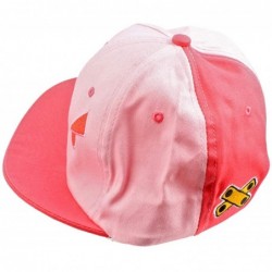 Baseball Caps Women Men Snapback Hats-Patchwork Solid Color Flat Bill Baseball Cap - 05-dark Pink+light Pink - CO18LHR554D $2...