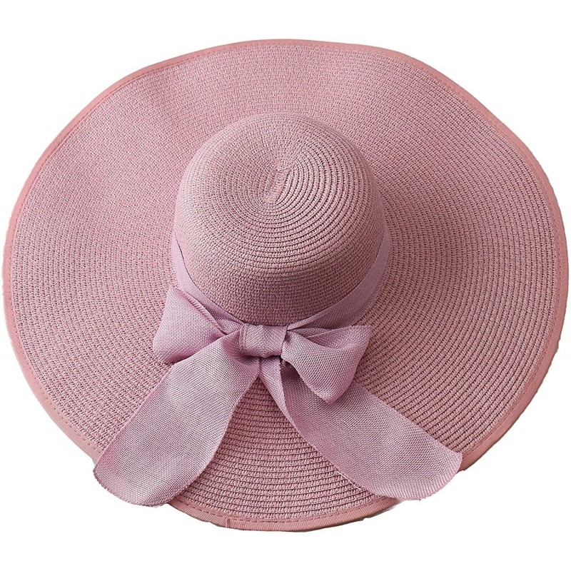 Sun Hats Personalized Beach Floppy Hat Wide Brim Straw Roll Up Hat Foldable Cap Wedding Monogram Bridesmaid Gift - CP18RX0C2N...