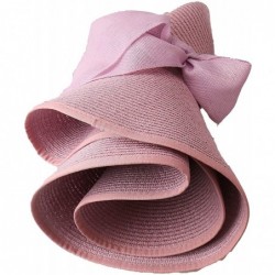 Sun Hats Personalized Beach Floppy Hat Wide Brim Straw Roll Up Hat Foldable Cap Wedding Monogram Bridesmaid Gift - CP18RX0C2N...
