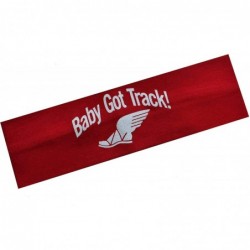 Headbands DESIGN YOUR OWN TRACK and FIELD Cotton Stretch Headband with Custom GLITTER Text or School Name - C418QQX83SL $27.71
