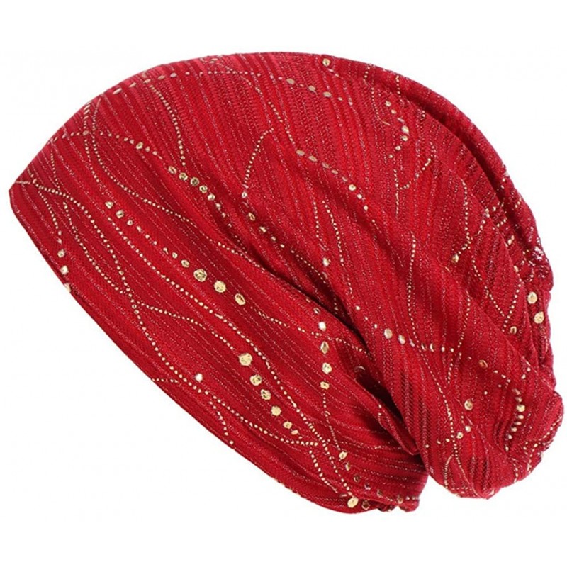 Skullies & Beanies Women Muslim Soft Hat- Lace Cross Bonnet Hijab Turban Hat Chemo Cap (Many Color for Choose) - CS18RZZ24RR ...