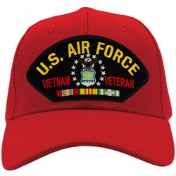 Baseball Caps US Air Force Vietnam Veteran Hat/Ballcap Adjustable-Back One Size Fits Most - Red - CK18H3QXTNR $44.91