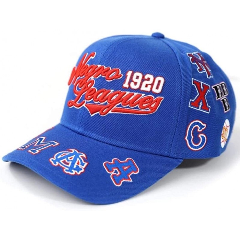 Baseball Caps Negro Leagues Baseball Museum Commemorative Adjustable Cap - Blue - CQ18UYLN3MC $54.99