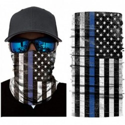 Balaclavas Cool Skull USA Flag Printed Seamless Face Mask Neck Gaiter Bandana Balaclava Headwear - Patriotic - CD197W5NXMZ $1...
