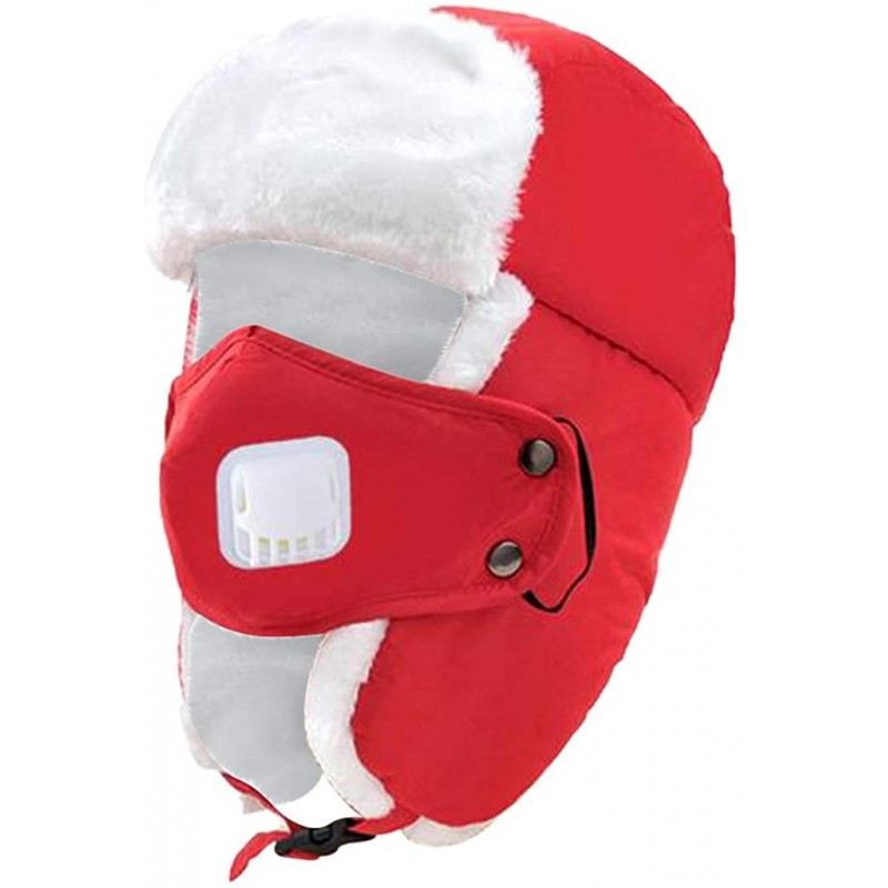 Rain Hats Unisex Winter Trooper Hat Hunting Hat for Men and Women Ushanka Ear Flap Chin Strap and Windproof Mask - CV18YC0DZX...