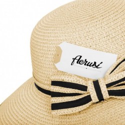 Sun Hats Women's Hampton Floppy Straw Hat - Khaki - CG129VRLHR9 $40.22
