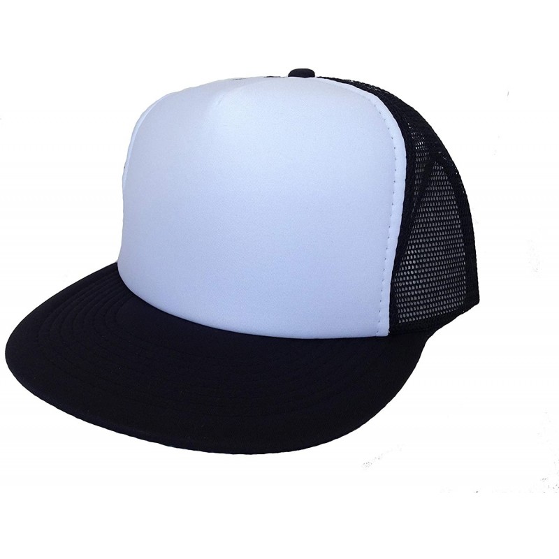 Baseball Caps 2 Packs Baseball Caps Blank Trucker Hats Summer Mesh Cap Flat Bill or Chambray Hats (2 for Price of 1) - CJ18KR...