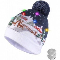 Skullies & Beanies LED Light Up Hat Beanie Knit Cap- Colorful LED Xmas Christmas Beanie - Style-04 - CC188L0AA38 $21.26
