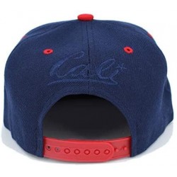 Baseball Caps Embroidered CALI Bear in CALI with California MAP Snapback Cap - Navy/White/Red - CA18M3TE386 $16.56