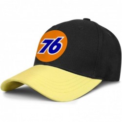 Baseball Caps Men/Women Print One Size Oil Logo Gas Station Plain Hat Flat Brim Baseball Cap - Yellow-19 - CG18W9I09CZ $23.31