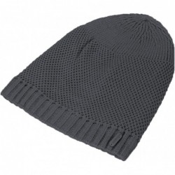 Skullies & Beanies Winter Slouch Baggy Knit Beanie Hat Fleece Lined Crochet Skull Ski Cap - Be-dark Gray - C612N1NAD77 $23.17