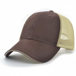 Baseball Caps Profile Baseball Trucker Adjustable Outdoor - Brown - CL18324GSX3 $21.82
