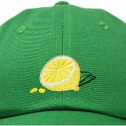 Baseball Caps Lemon Hat Baseball Cap - Kelly Green - CB18M7XAXO0 $18.60