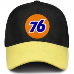 Baseball Caps Men/Women Print One Size Oil Logo Gas Station Plain Hat Flat Brim Baseball Cap - Yellow-19 - CG18W9I09CZ $30.94