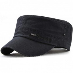 Newsboy Caps Men Beret Hat Cotton Buckle Adjustable Newsboy Hats Cabbie Gatsby Cap - Hat-t2-black - CA18EX6UAWE $16.30