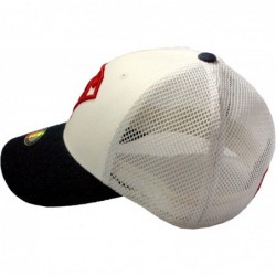 Baseball Caps Superhero Snapback Baseball Cap Hip-hop Flat Bill Hat - White/Navy - C718GMDD2WW $22.50