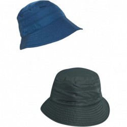 Bucket Hats Classico Women's Tapered Water Repellent Rain Hat (Pack of 2) - Navy/Charcoal - C2182OEAM89 $87.81