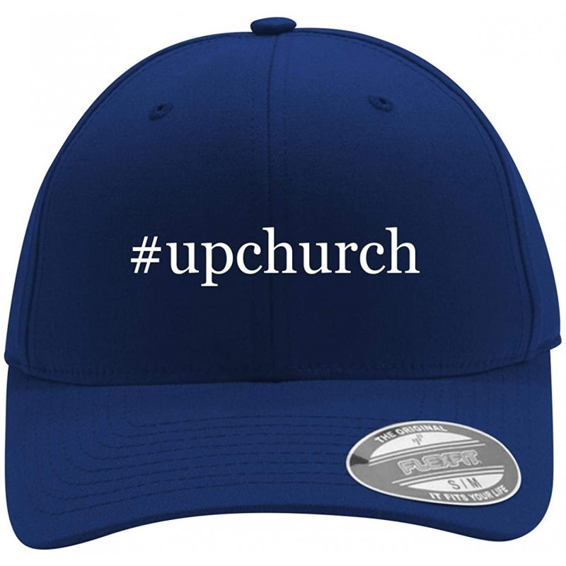 Baseball Caps Upchurch - Men's Hashtag Flexfit Baseball Cap Hat - Blue - CA18WUS6HDE $38.71