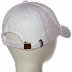 Baseball Caps Embroidery Classic Cotton Baseball Dad Hat Cap Various Design - Girl White - CV17WUCZDCU $17.79
