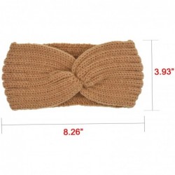 Headbands 10 Pack Crochet Headbands for Women Winter Warm Cross Elastic Head Wrap Hair Accessories - 10 Pack J Crochet - CQ18...