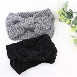 Headbands 10 Pack Crochet Headbands for Women Winter Warm Cross Elastic Head Wrap Hair Accessories - 10 Pack J Crochet - CQ18...