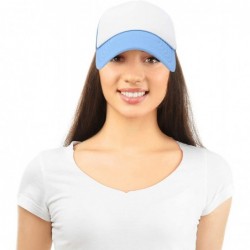 Baseball Caps Two Tone Trucker Hat Summer Mesh Cap with Adjustable Snapback Strap - Light Blue - CK119N21PA1 $19.38