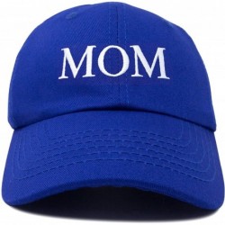 Baseball Caps Embroidered Mom and Dad Hat Washed Cotton Baseball Cap - Mom - Royal Blue - CF18Q6LCID3 $23.93