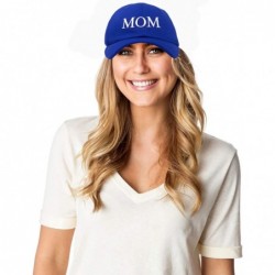 Baseball Caps Embroidered Mom and Dad Hat Washed Cotton Baseball Cap - Mom - Royal Blue - CF18Q6LCID3 $26.17