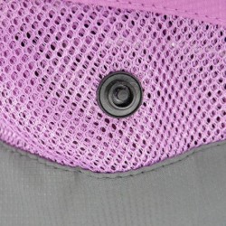 Sun Hats Women's Ponytail Safari Sun Hat Wide Brim UV Protection Foldable Outdoor Cap - Pink - CA18U9ZKQ7A $28.90