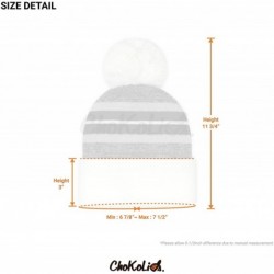 Skullies & Beanies New Pom Pom Beanies Winter Knit Hats - White - CO18L7XA856 $20.80