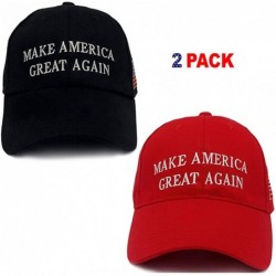 Skullies & Beanies Donald Trump 2020 Keep America Great Cap Adjustable Baseball Hat with USA Flag [2/3 Pack] - CP18SLXZ3OA $2...