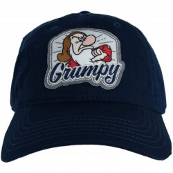 Baseball Caps Disney Men's Grumpy Dwarf Baseball Cap - Blue - C218W0HQN6G $16.35