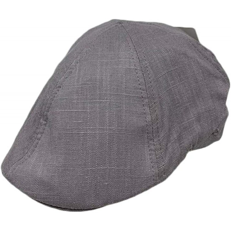 Newsboy Caps Cool Men's Summer Duckbill Ivy Cap Hat - Gray - CE18M9N2Y2M $19.66